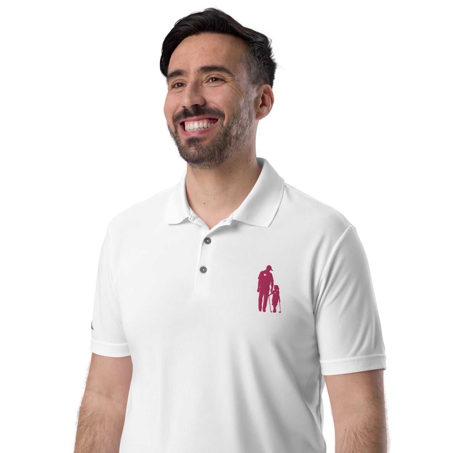 adidas performance polo shirt DG (Pink Logo)