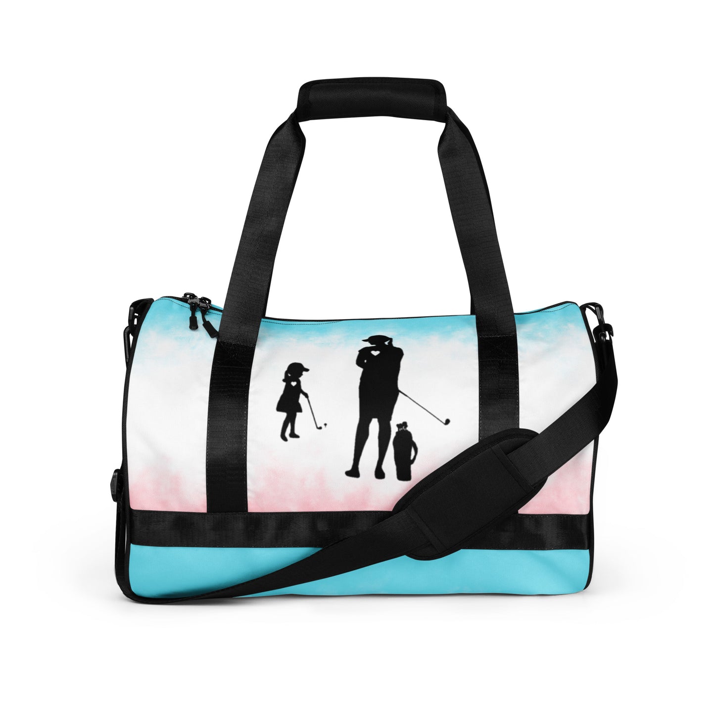 All-over print gym bag GM (Black Logo)