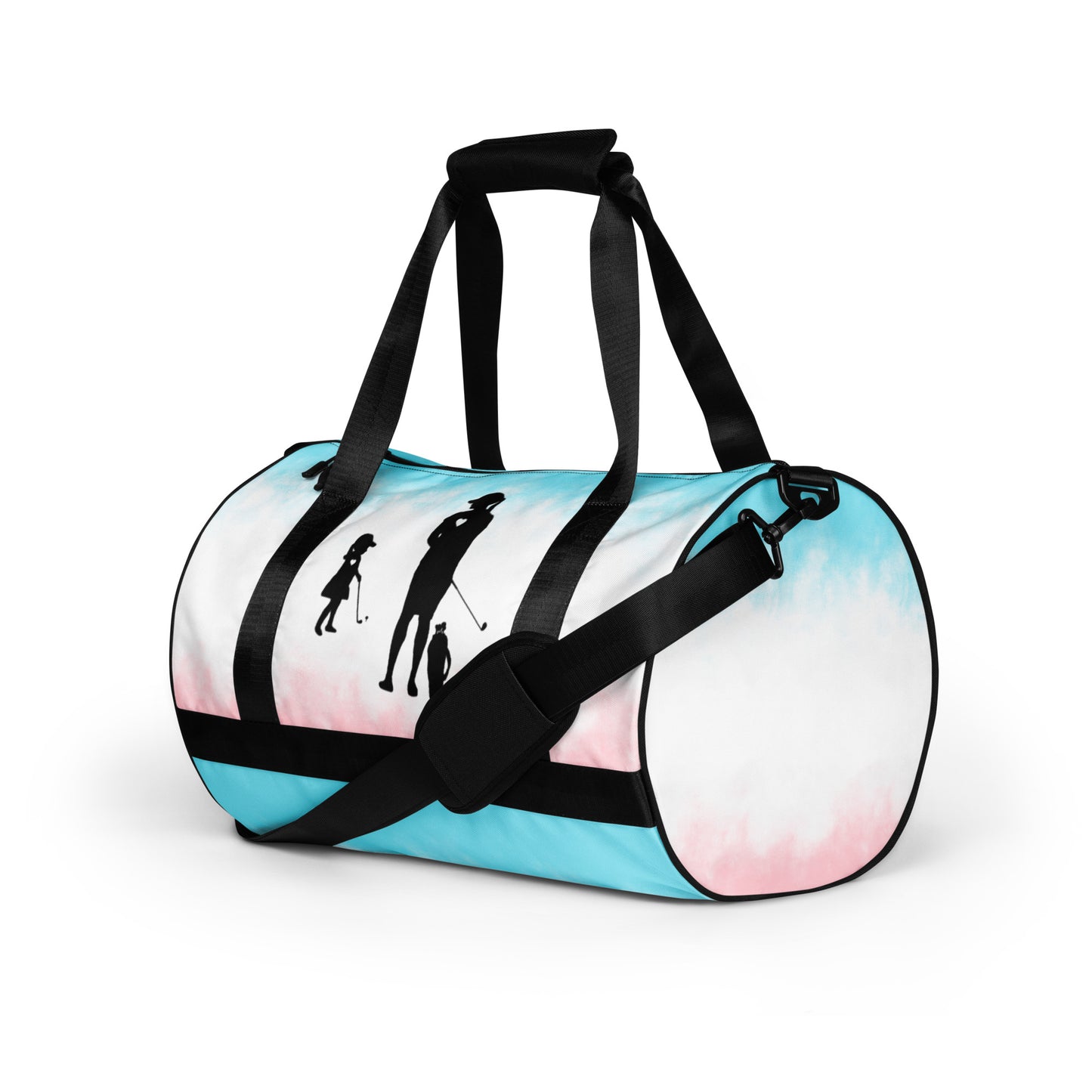 All-over print gym bag GM (Black Logo)