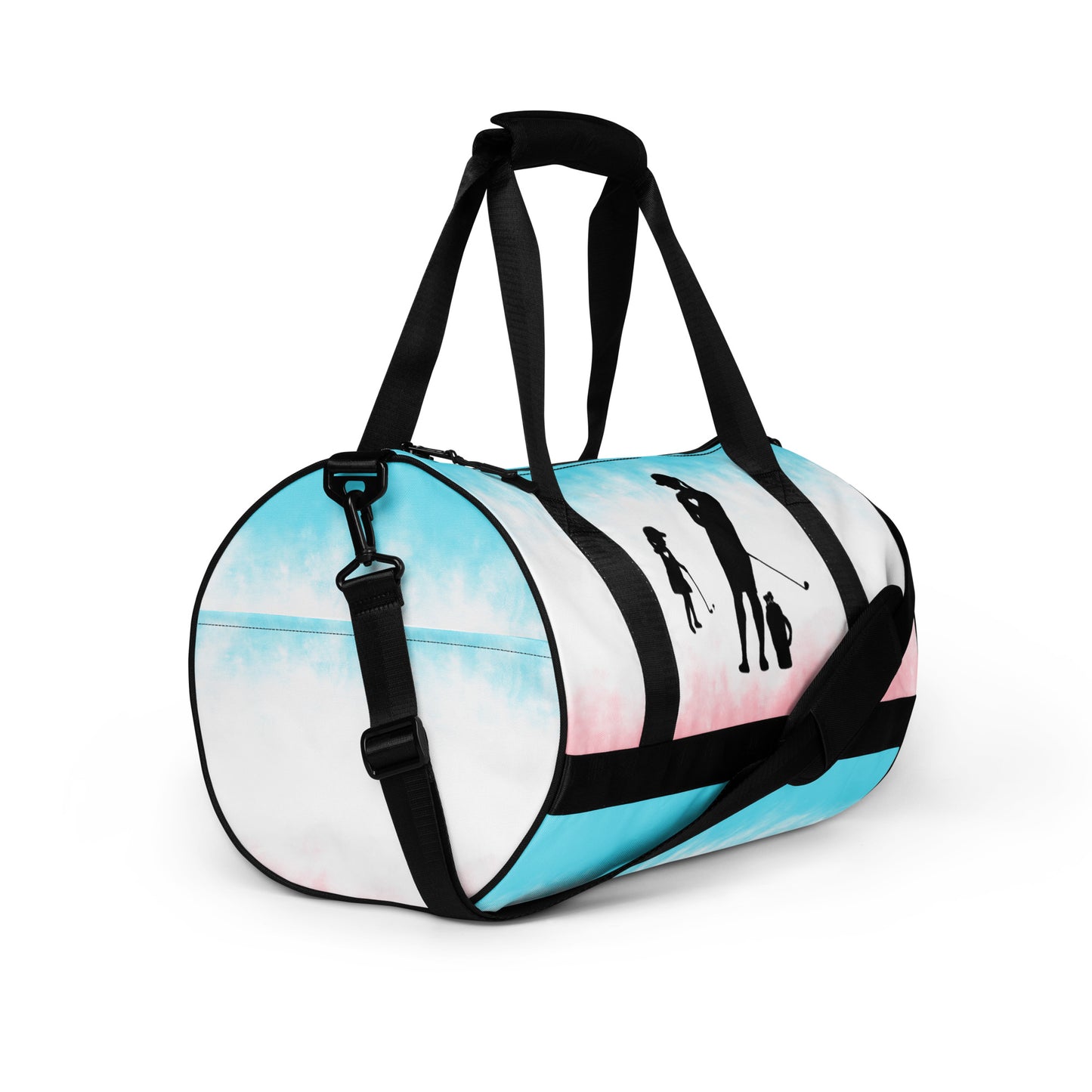 All-over print gym bag GM (Black Logo)