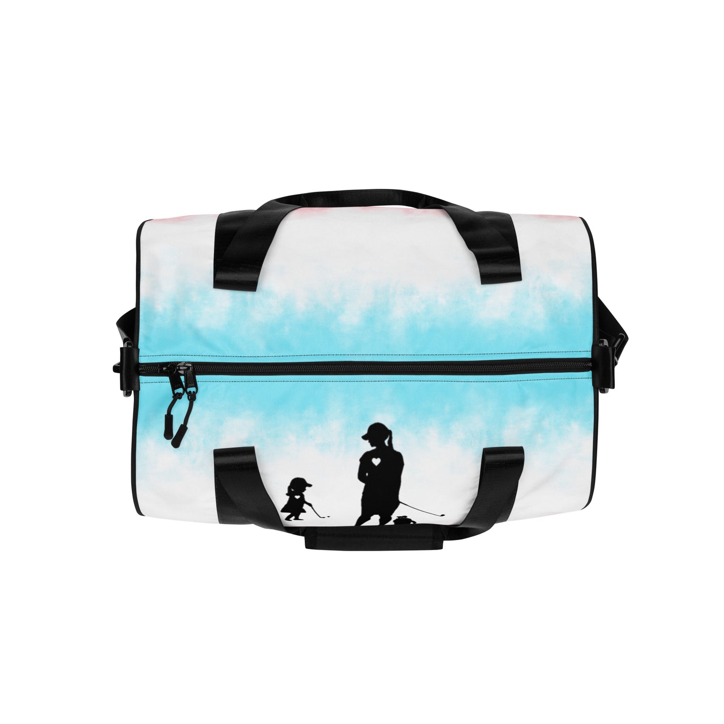 All-over print gym bag GM (Black Logo)