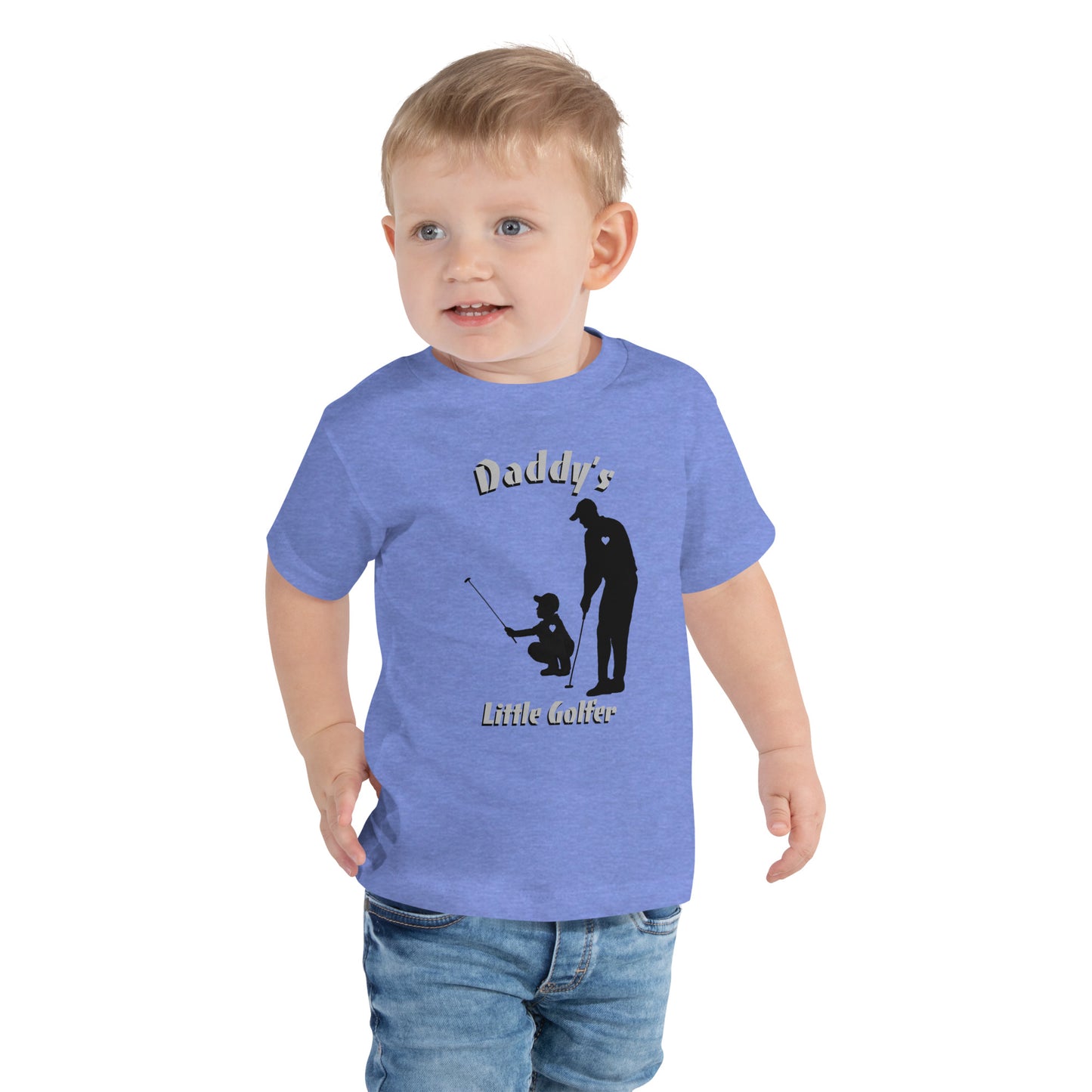 Toddler Boys "Daddy's little Gofler" T-Shirt Black logo