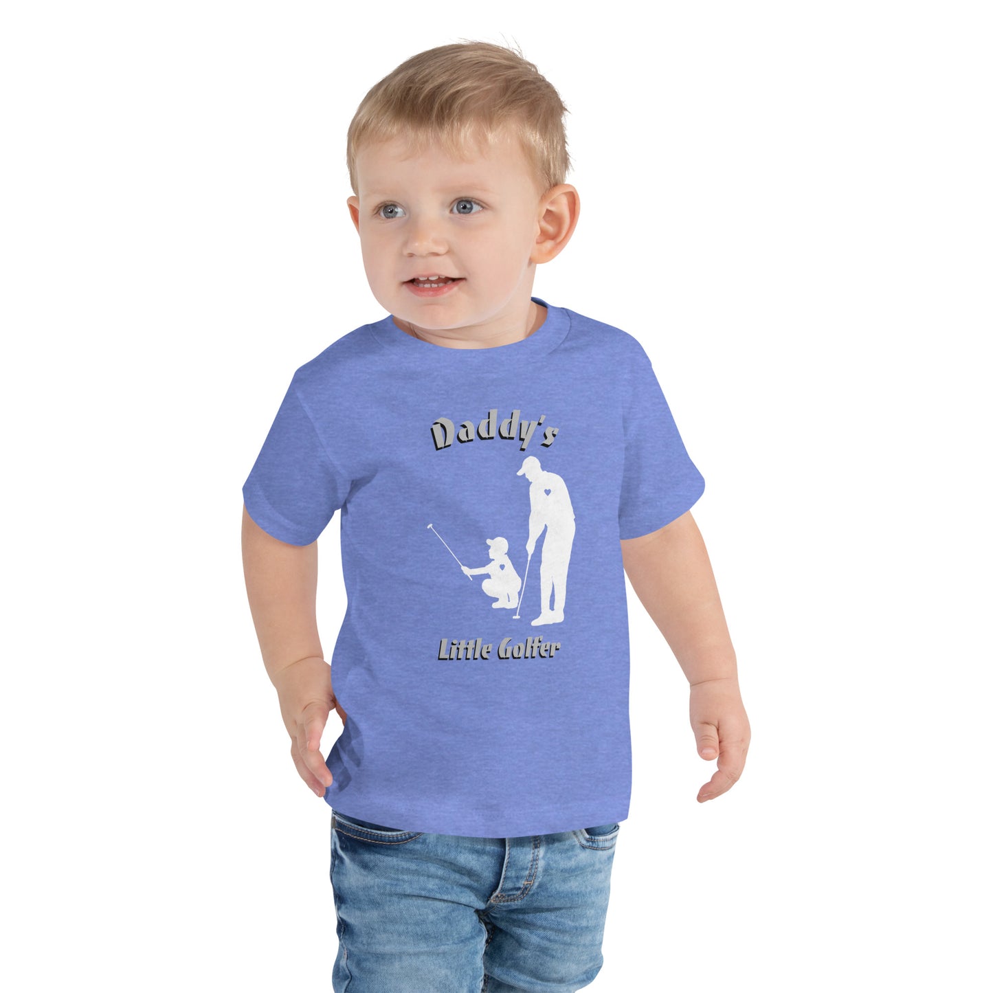 Toddler Boys "Daddy's little Gofler" T-Shirt White logo