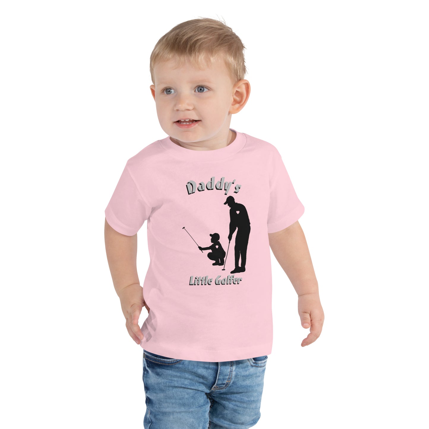 Toddler Boys "Daddy's little Gofler" T-Shirt Black logo