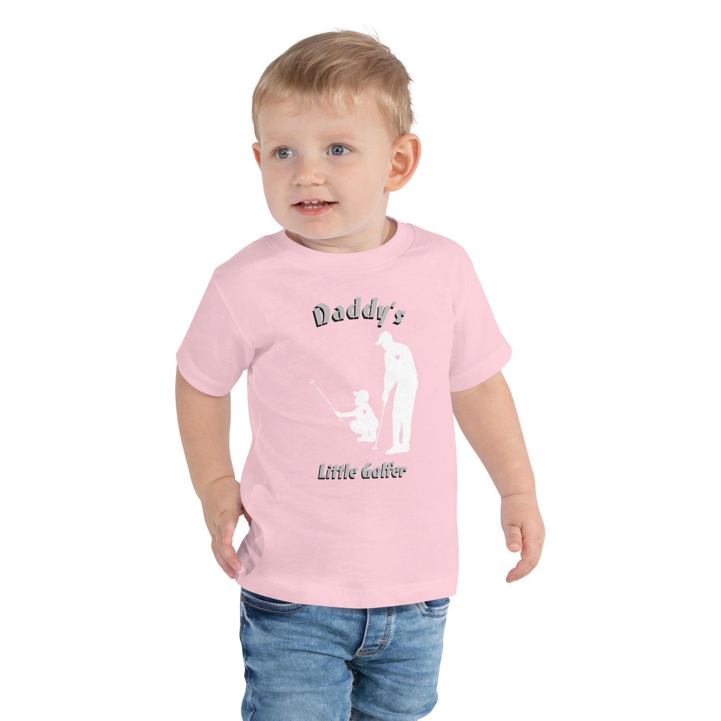Toddler Boys "Daddy's little Gofler" T-Shirt White logo
