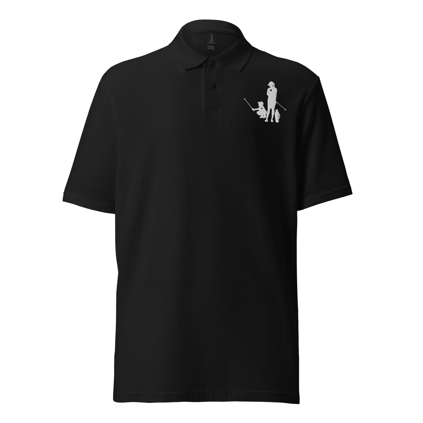 Womens pique polo shirt BM_A (White Logo)