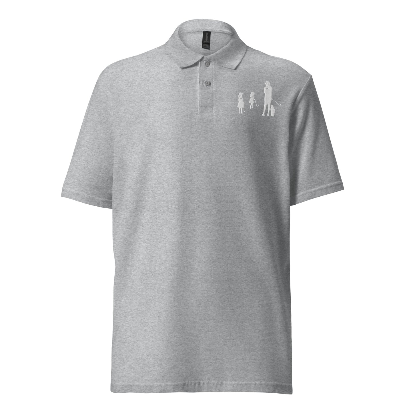 Womens pique polo shirt GGM_A (White Logo)