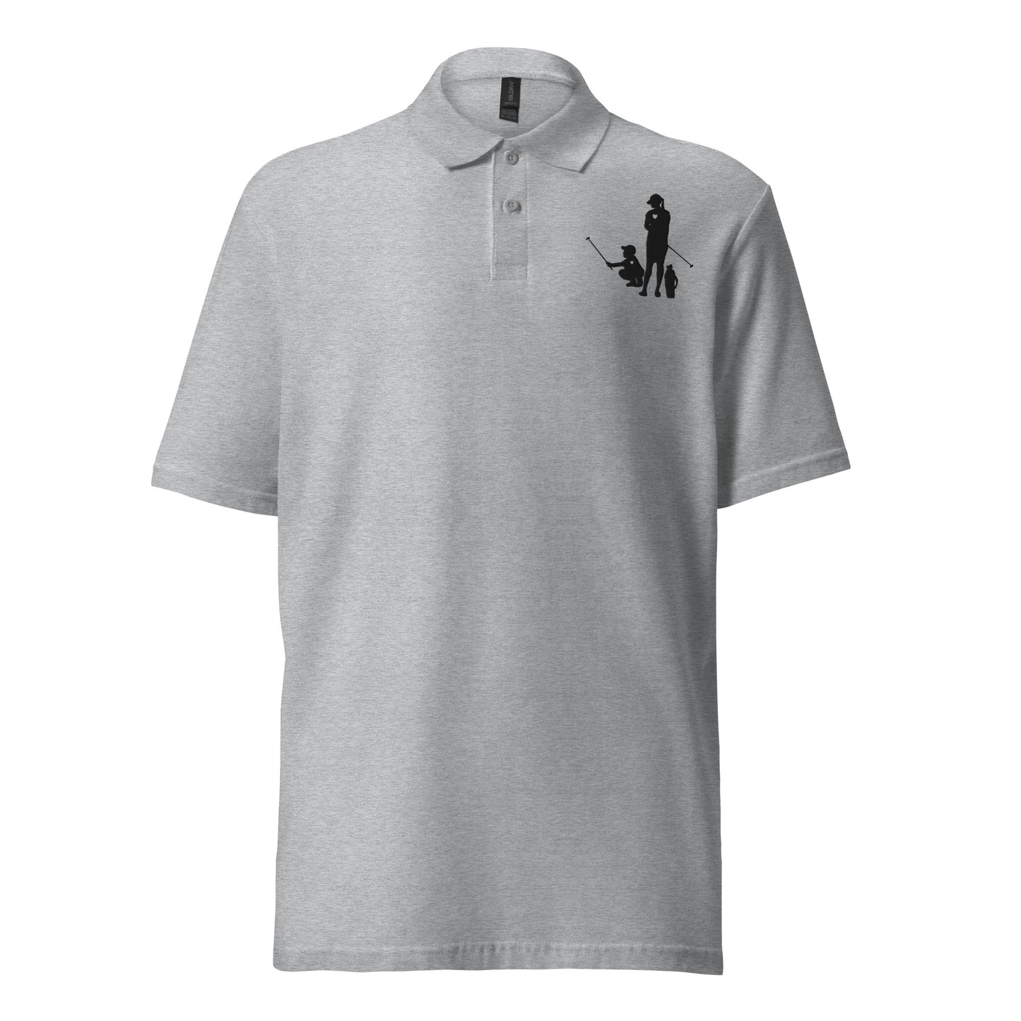 Womens pique polo shirt BM_A (Black Logo)