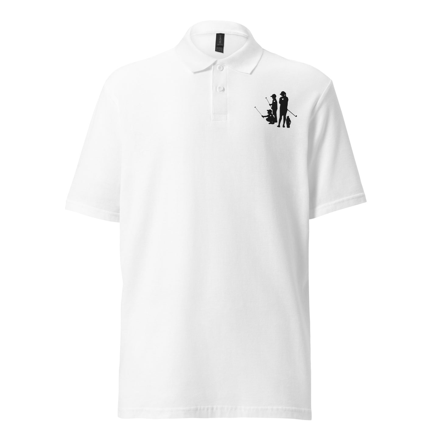 Womens pique polo shirt BBM_A (Black Logo)