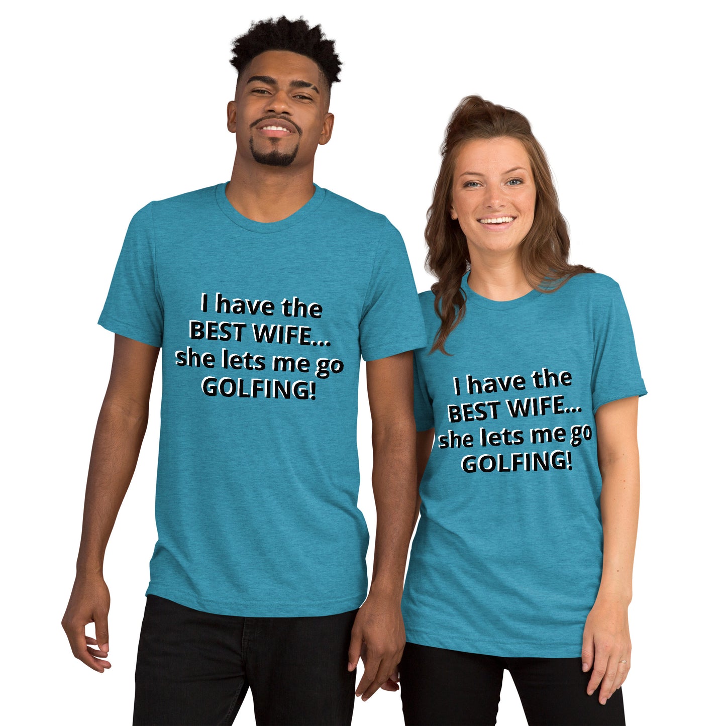 Short sleeve "Best Wife! (Black Text)