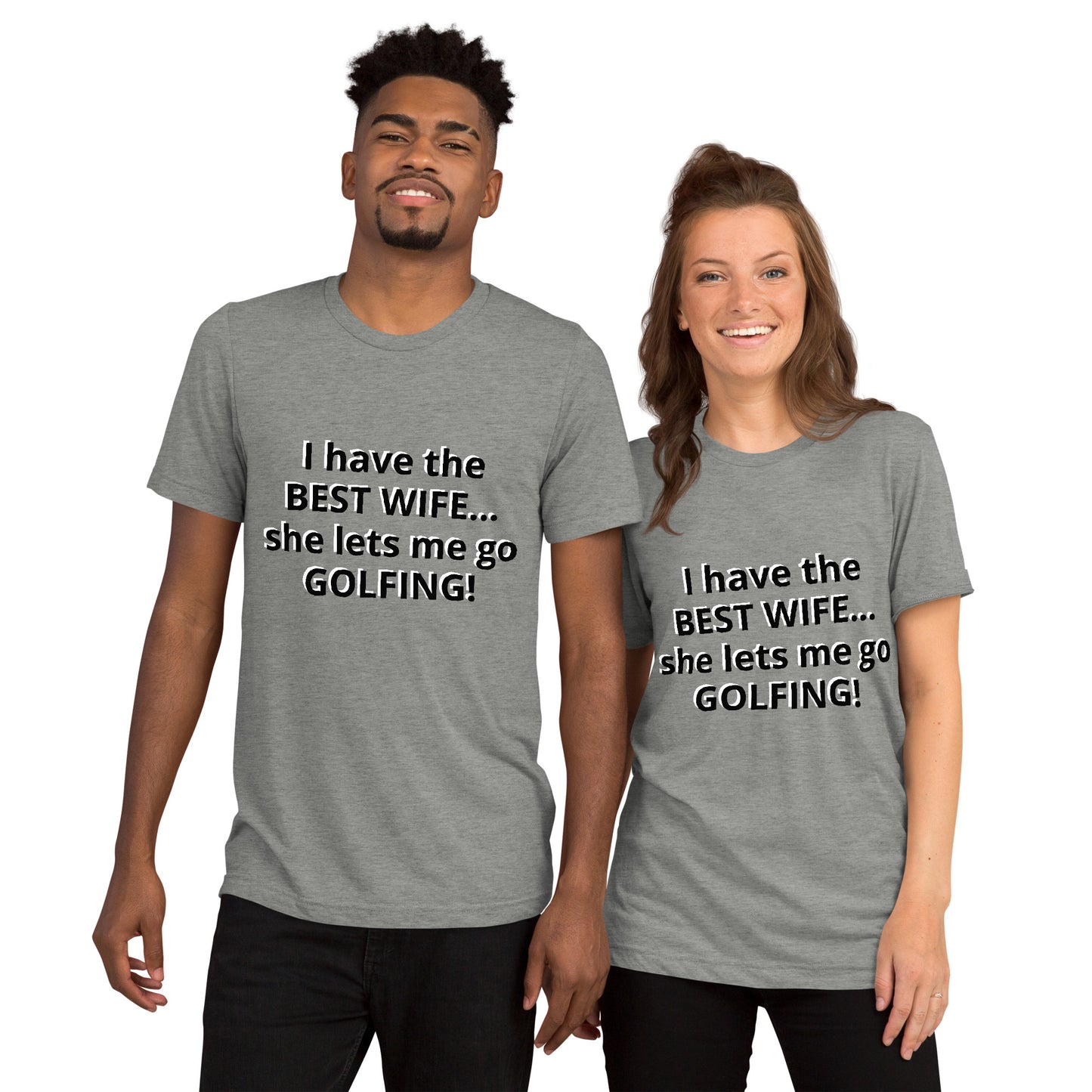 Short sleeve "Best Wife! (Black Text)