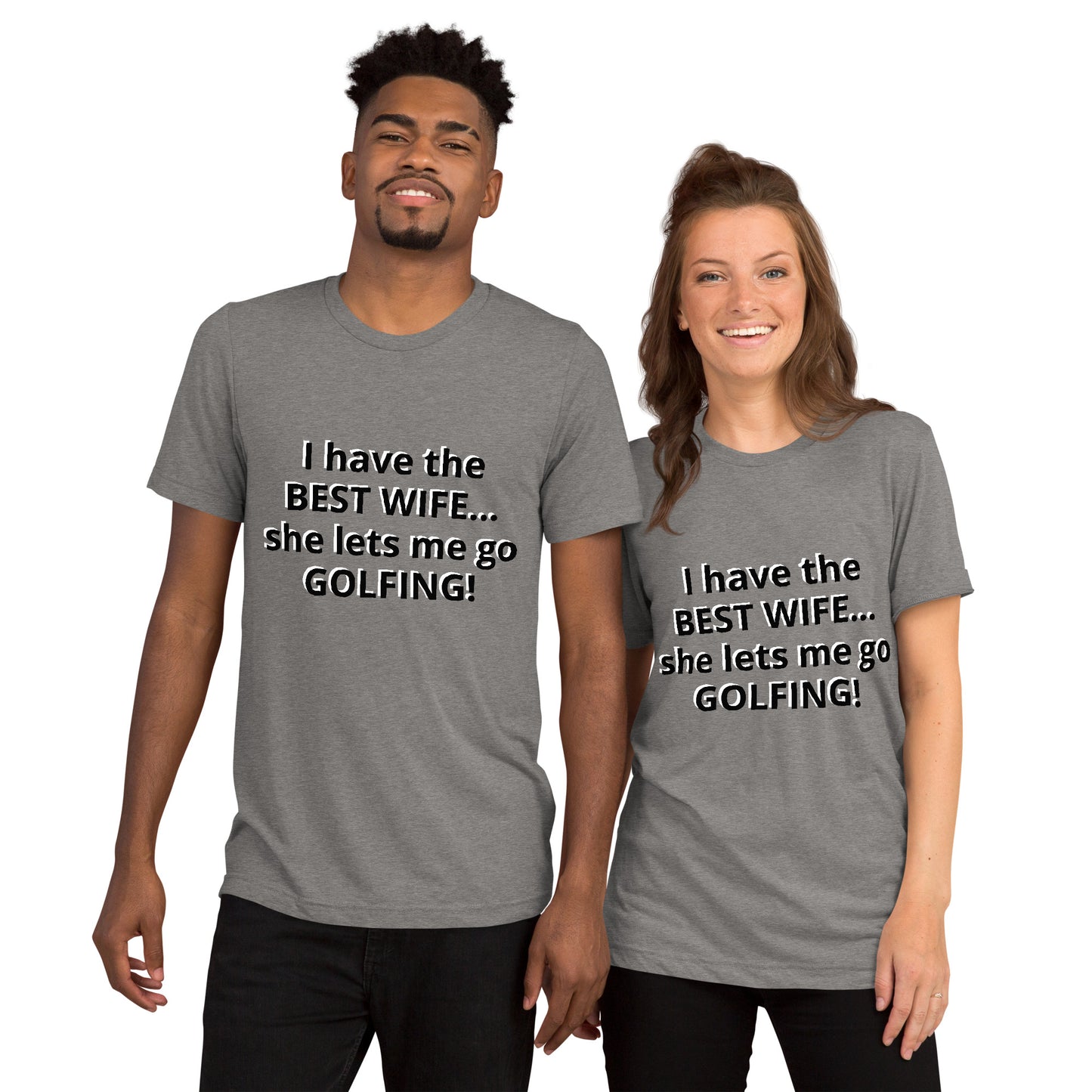 Short sleeve "Best Wife! (Black Text)