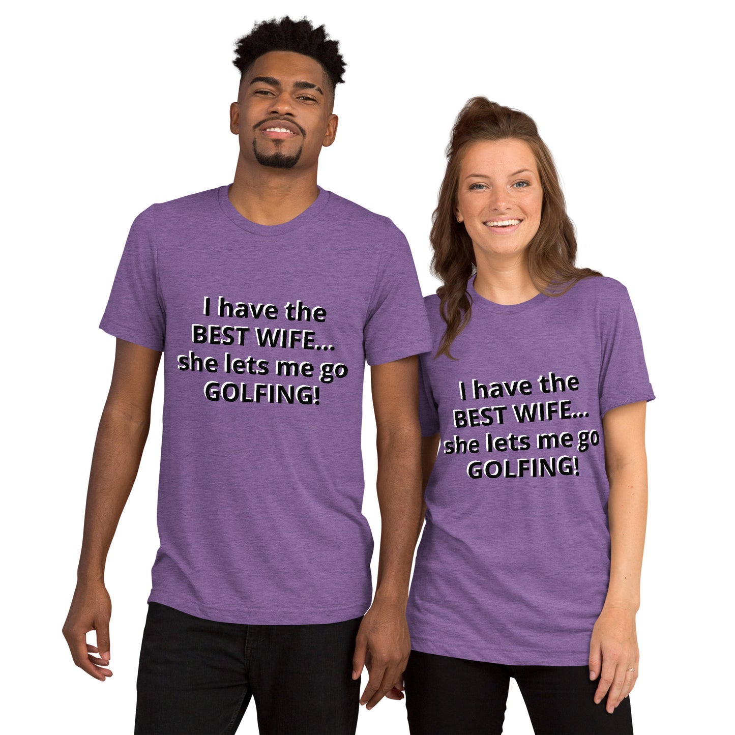 Short sleeve "Best Wife! (Black Text)
