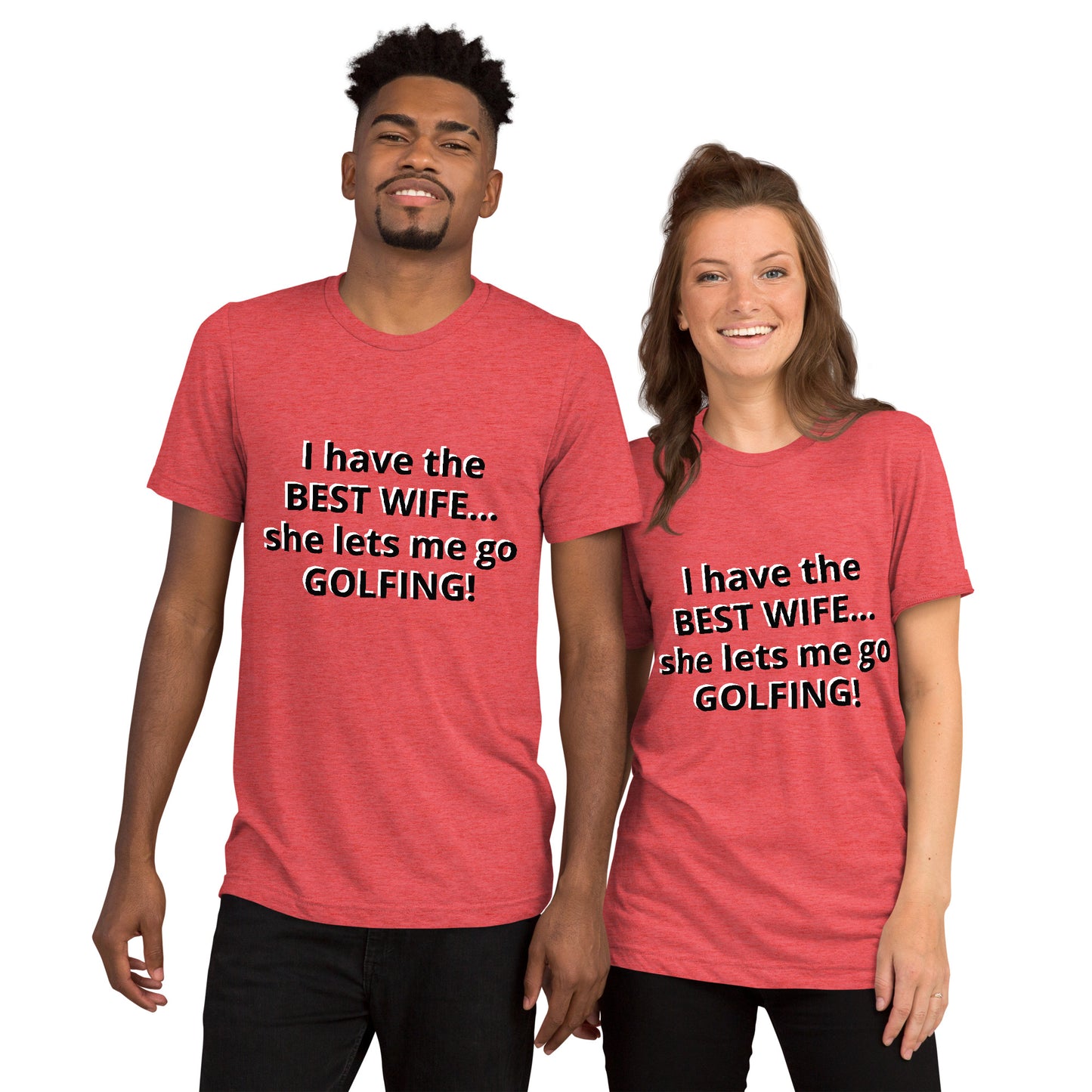 Short sleeve "Best Wife! (Black Text)