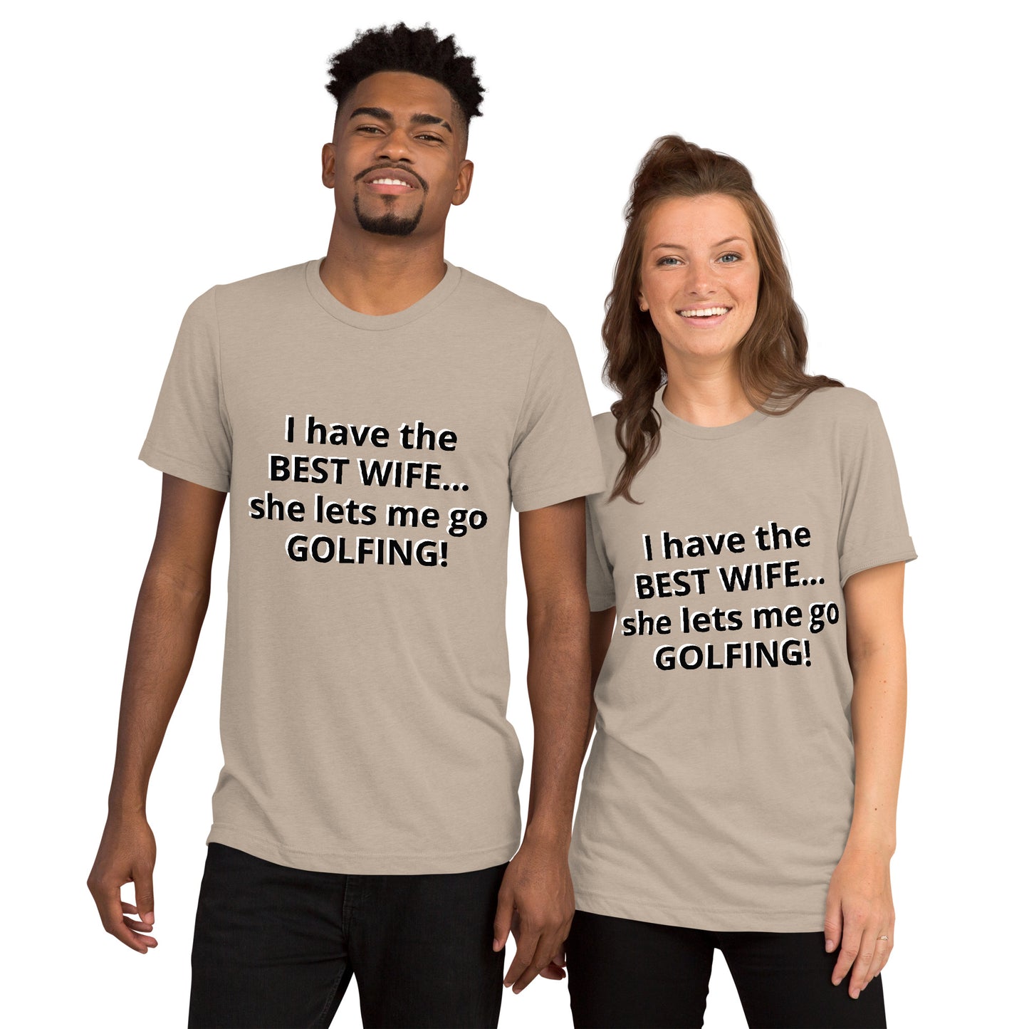 Short sleeve "Best Wife! (Black Text)