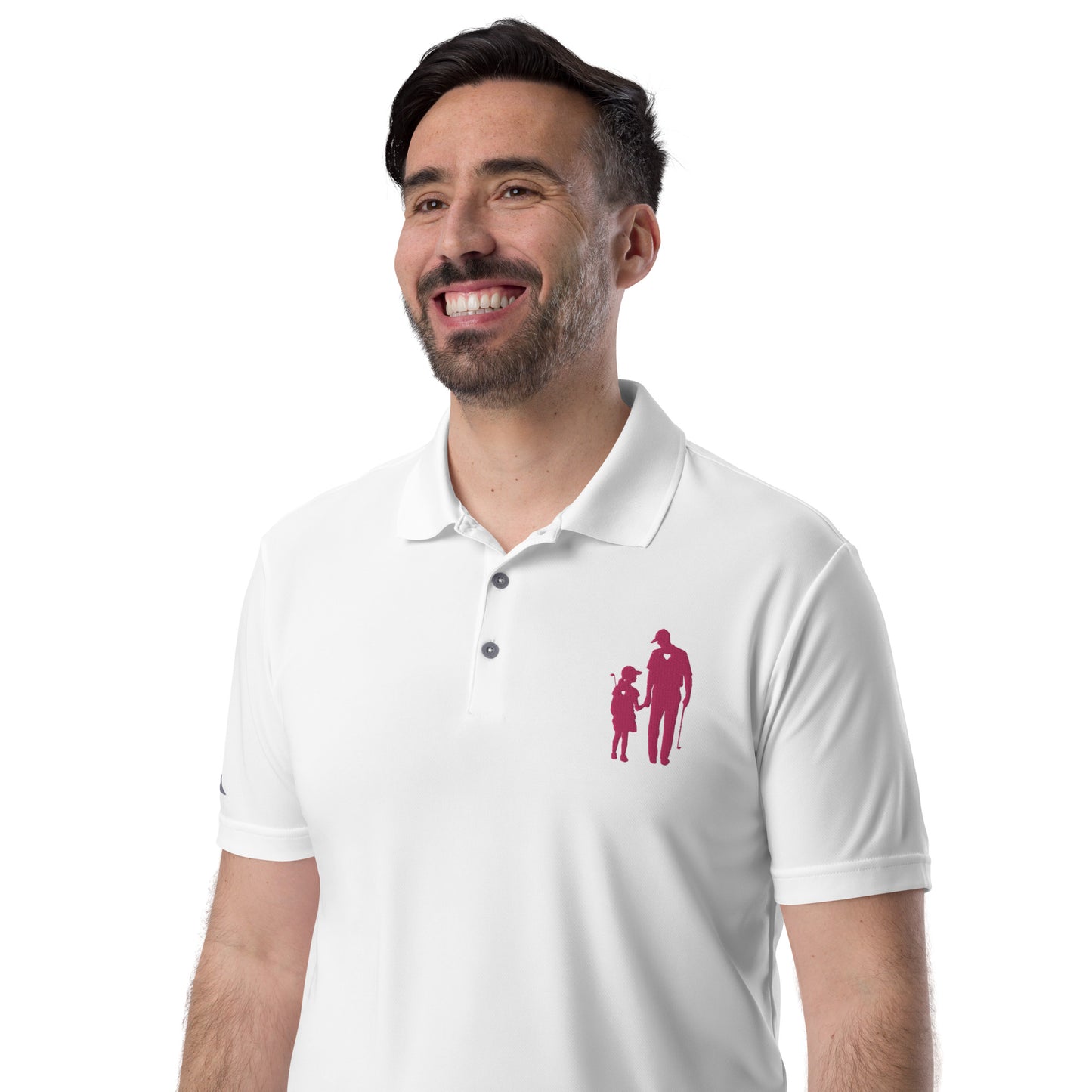 adidas performance polo shirt GD (Pink Logo)