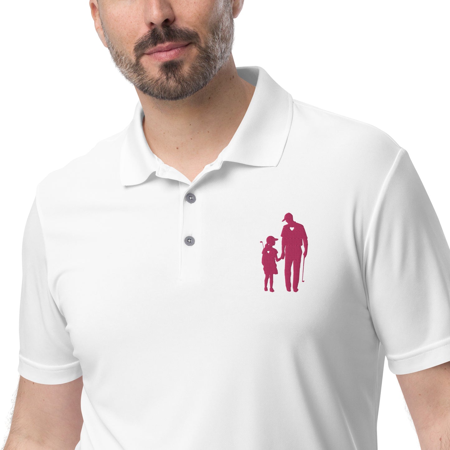 adidas performance polo shirt GD (Pink Logo)