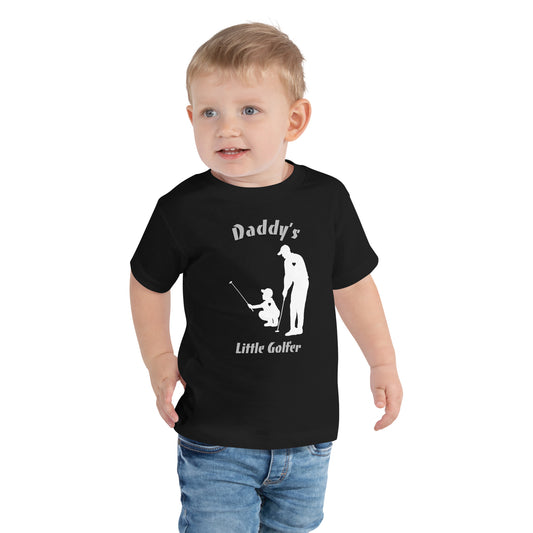 Toddler Boys "Daddy's little Gofler" T-Shirt White logo