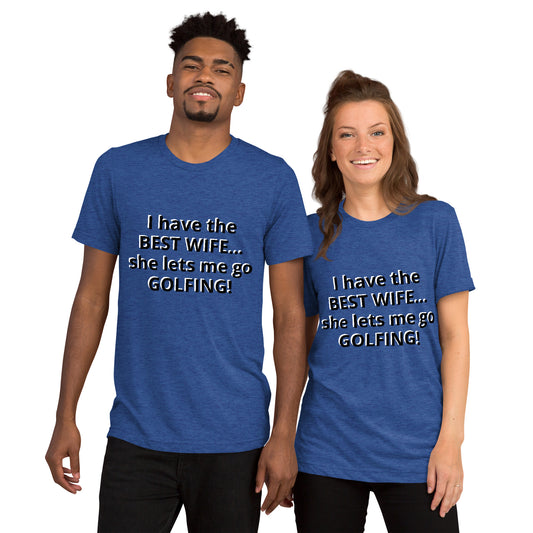 Short sleeve "Best Wife! (Black Text)